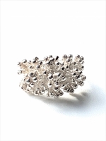 Ongelijke lichte egel ring (925 sterling zilver)