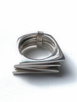 Vier lagen ring (925 sterling zilver)