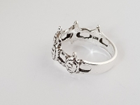 Schildpad ring (925 sterling zilver)