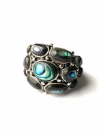 Abalone ring (925 sterling zilver)