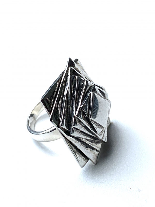 Platte Roos ring (925 sterling zilver)