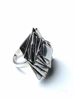 Platte Roos ring (925 sterling zilver)