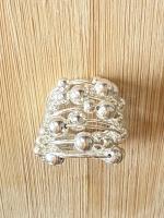Bolletjes groot ring (925 sterling zilver)