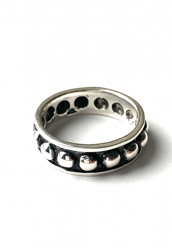 Noppen ring (925 sterling zilver)