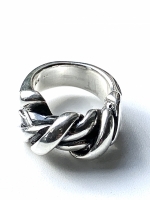 Touw ring (925 sterling zilver)