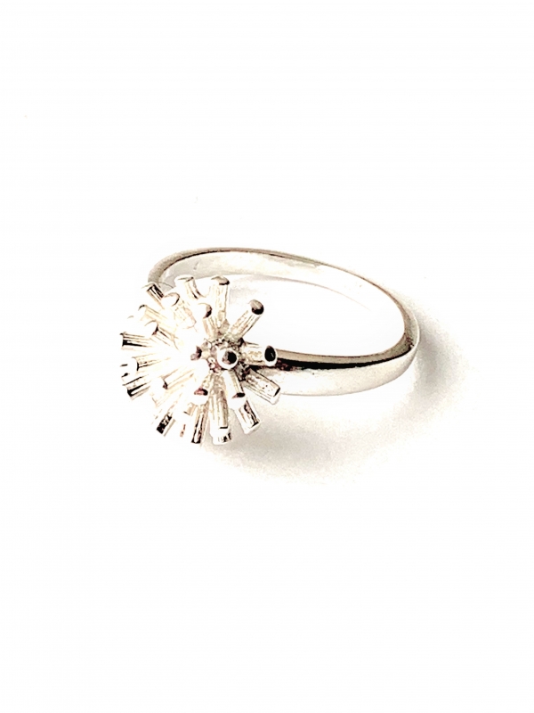 Egel licht klein ring (925 sterling zilver)