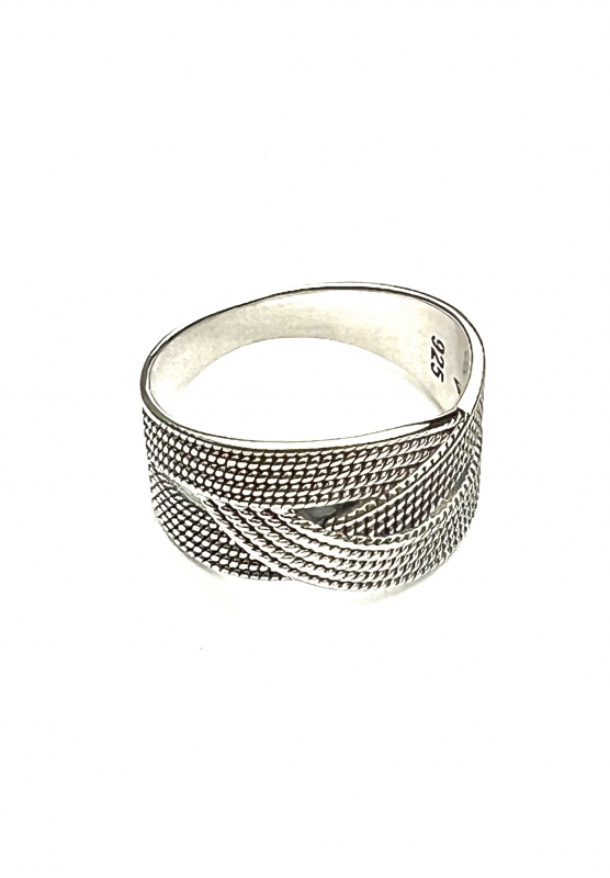Vlecht ring (925 sterling zilver)