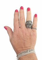 Genua groot ring (925 sterling zilver)