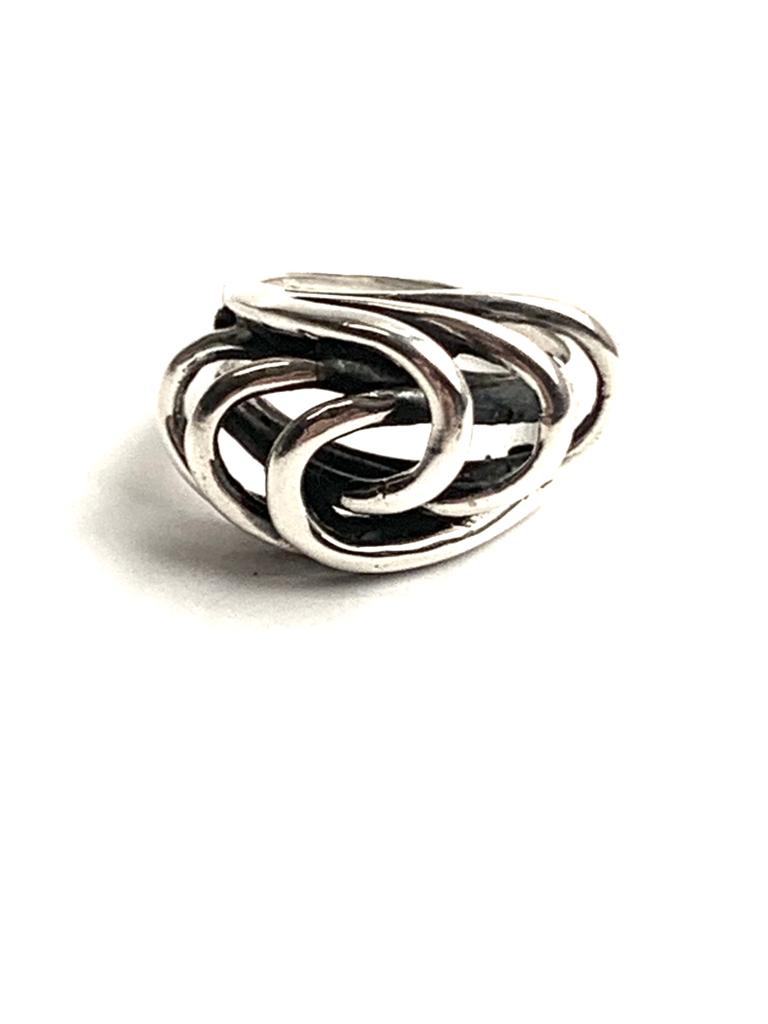 Spiraal oxi ring (925 sterling zilver)