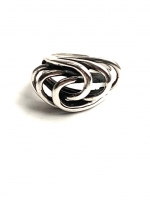 Spiraal oxi ring (925 sterling zilver)