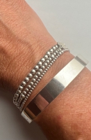 Bangle armband ovaal (925 sterling zilver)