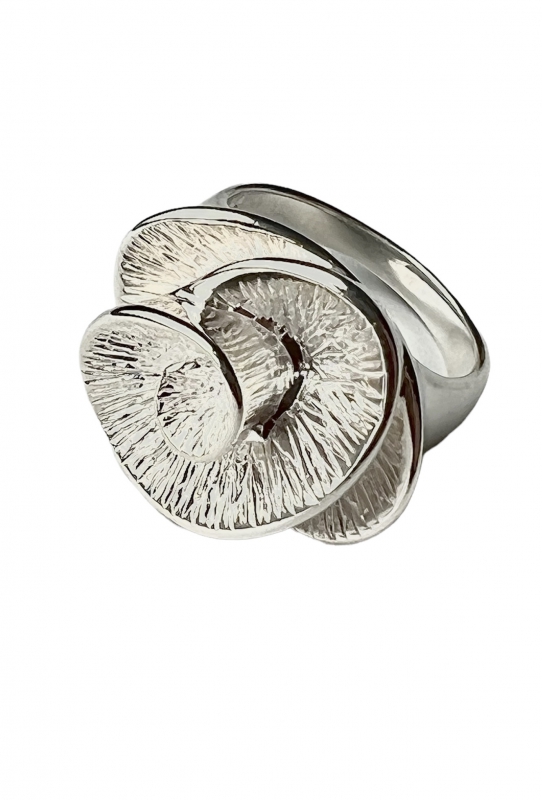 Klaproos ring (925 sterling zilver)