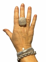 Maansteen ring (925 | sterling zilver)