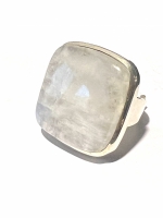 Maansteen ring (925 | sterling zilver)