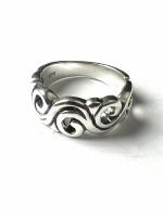 Krul ring (925 sterling zilver)