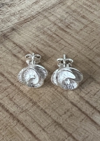 Klaproos oorbellen (925 sterling zilver)