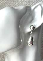 Teardrop oorbellen (925 sterling zilver)