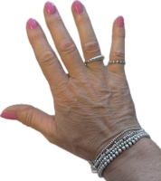 Croissant ring (925 sterling zilver)
