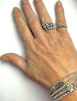 Flower ring (925 sterling zilver)