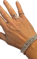 Schaar ring (925 sterling zilver)