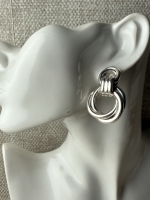 Grote knoop oorbellen (925 sterling silver) Grote knoop oorbellen (925 sterling silver)