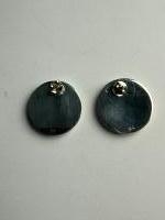 Platte schijf oorbellen (925 sterling zilver)