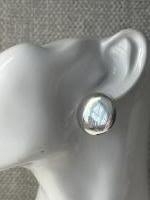 Platte schijf oorbellen (925 sterling zilver)