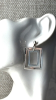 Carre oorbellen (925 sterling zilver)